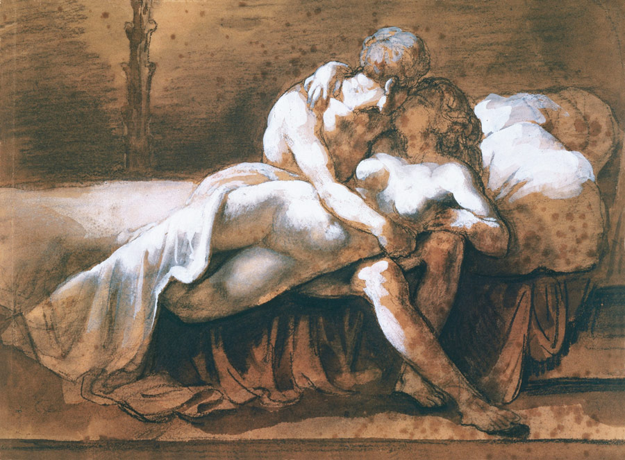 Картина художника Теодора Жерико «Поцелуй»