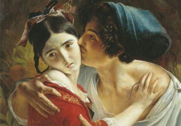 Картина «Поцелуй» Моллера Федора Антоновича
