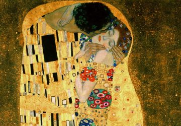 Картина художника Густава Климта «Поцелуй»